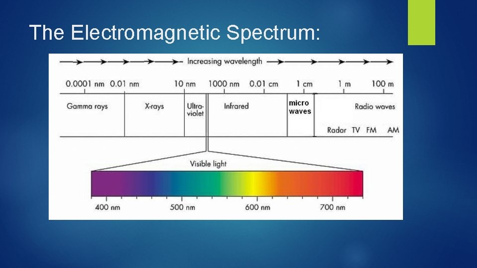 The Electromagnetic Spectrum: 