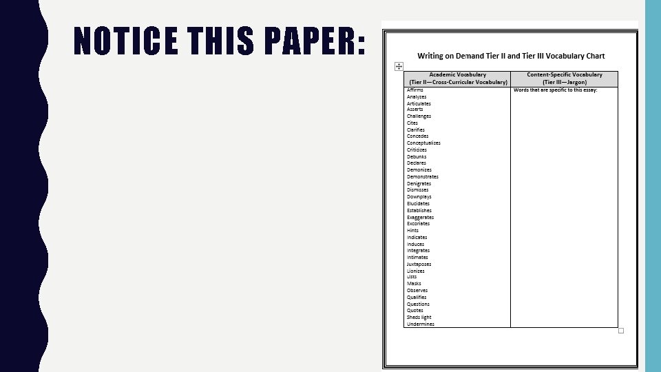 NOTICE THIS PAPER: 