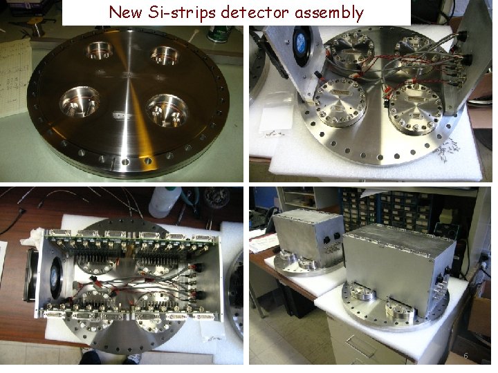 New Si-strips detector assembly 6 