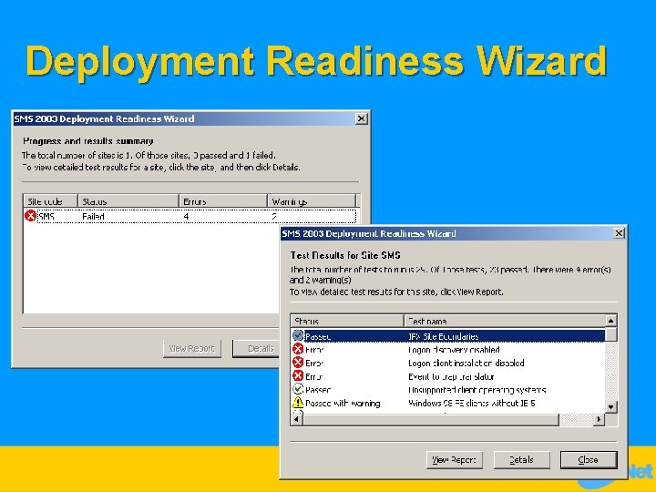 Deployment Readiness Wizard 