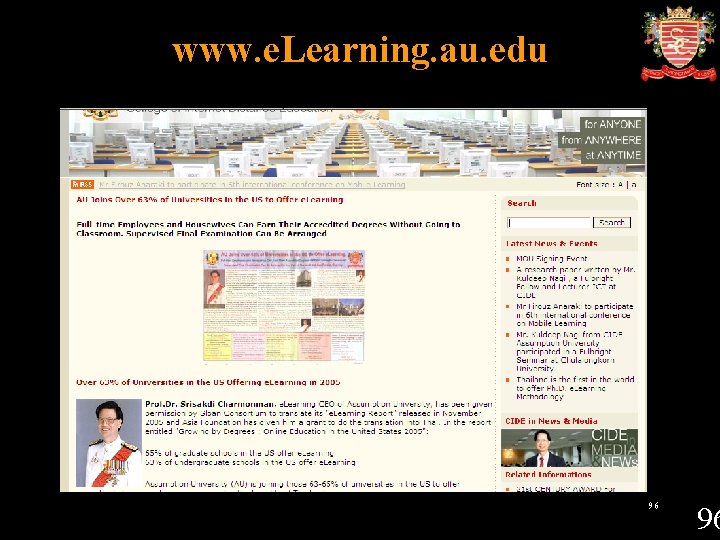 www. e. Learning. au. edu 96 96 
