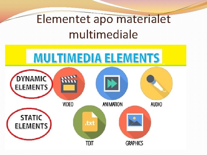 Elementet apo materialet multimediale 