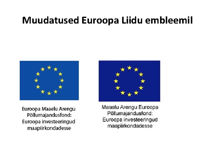 Muudatused Euroopa Liidu embleemil 