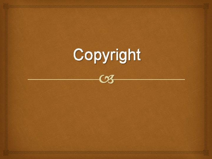 Copyright 