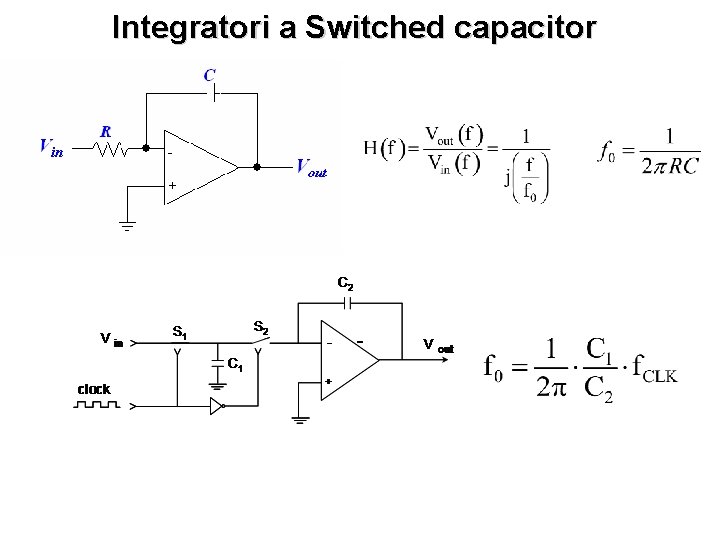 Integratori a Switched capacitor 