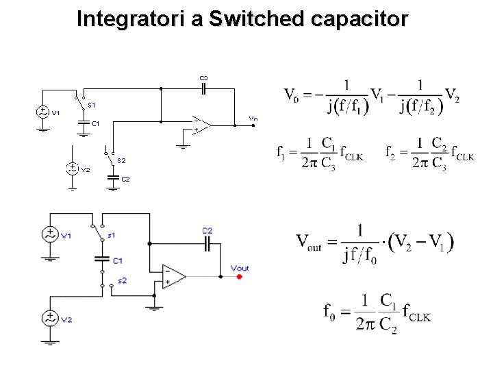 Integratori a Switched capacitor 