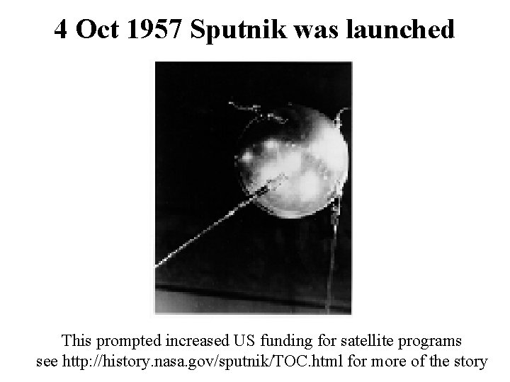 Earth Radiation Budget and the 1 st Met