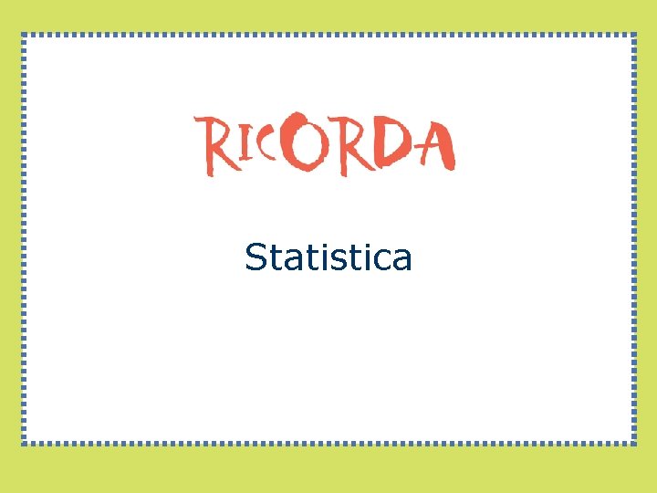 Statistica 