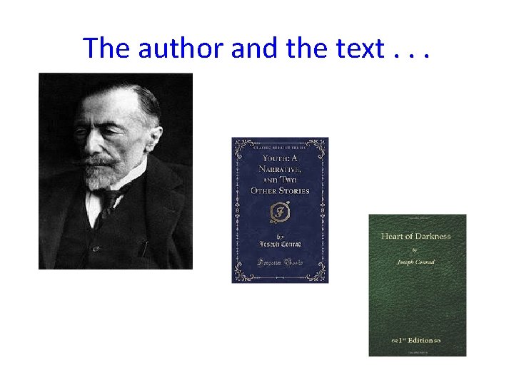 The author and the text. . . 