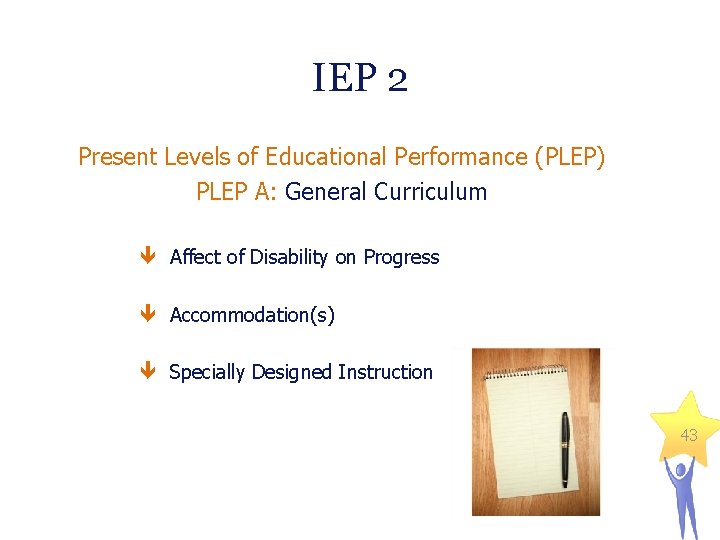 IEP 2 Present Levels of Educational Performance (PLEP) PLEP A: General Curriculum Affect of