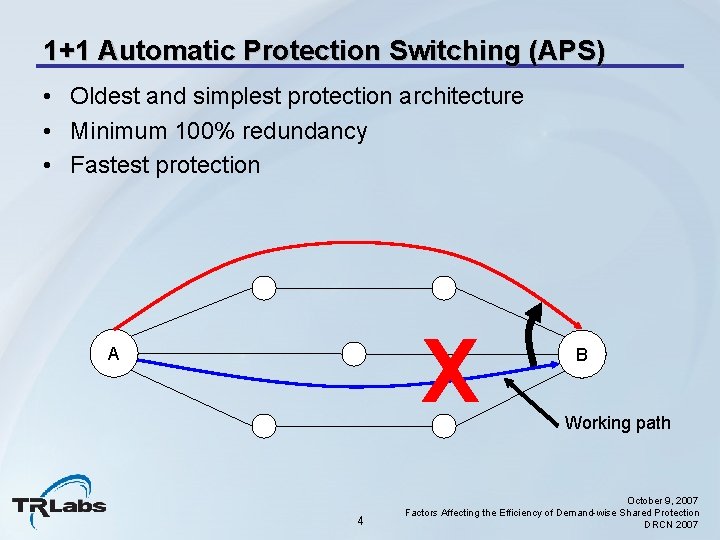 Factors Affecting the Efficiency of Demandwise Shared Protection
