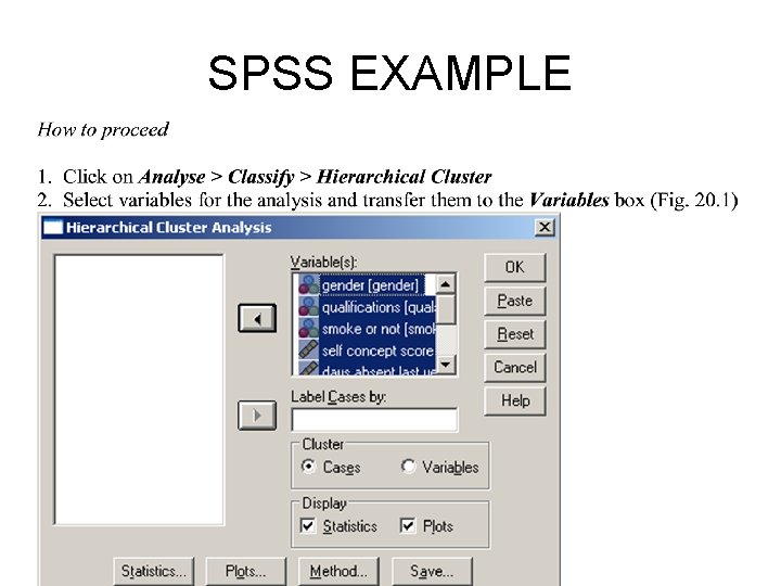 SPSS EXAMPLE 