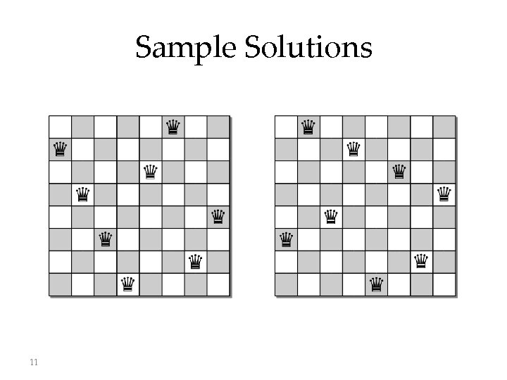 Sample Solutions 11 