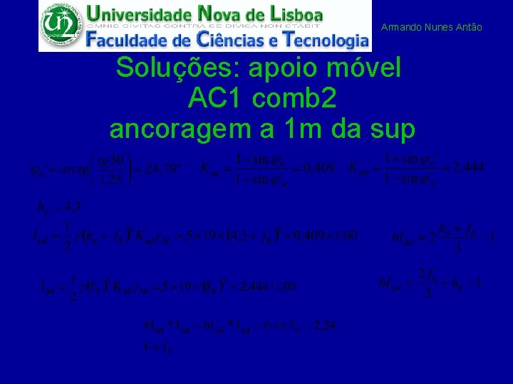 Armando Nunes Antão Soluções: apoio móvel AC 1 comb 2 ancoragem a 1 m