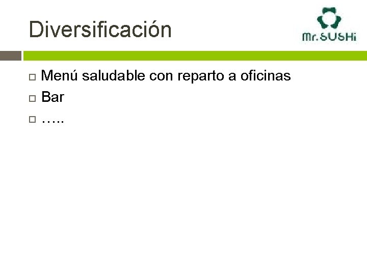 Diversificación Menú saludable con reparto a oficinas Bar …. . 