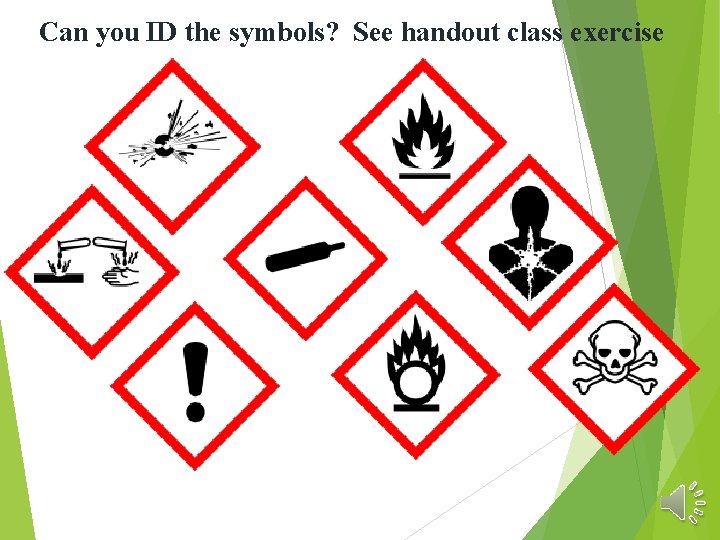 Can you ID the symbols? See handout class exercise 