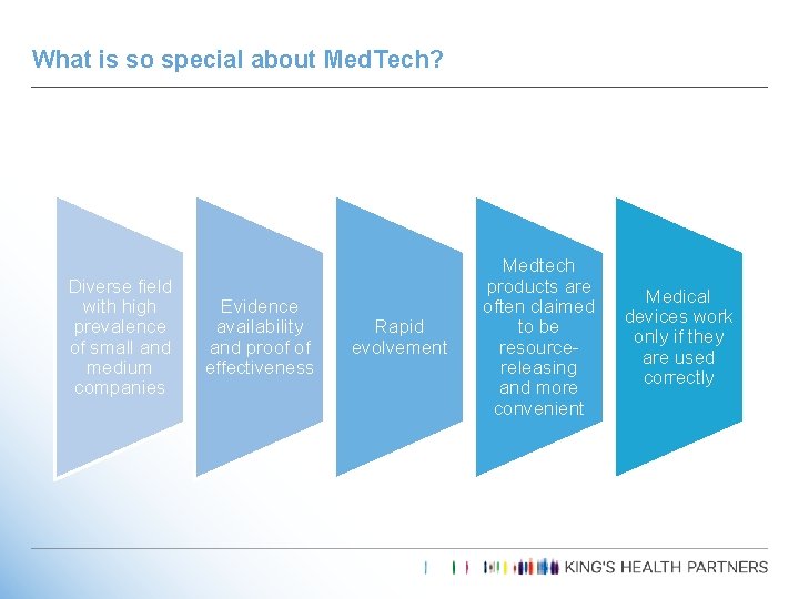 What is so special about Med. Tech? Diverse field with high prevalence of small