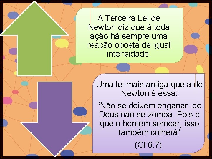 A Terceira Lei de Newton diz que à toda ação há sempre uma reação A Terceira Lei de Newton diz que à toda ação há sempre uma reação