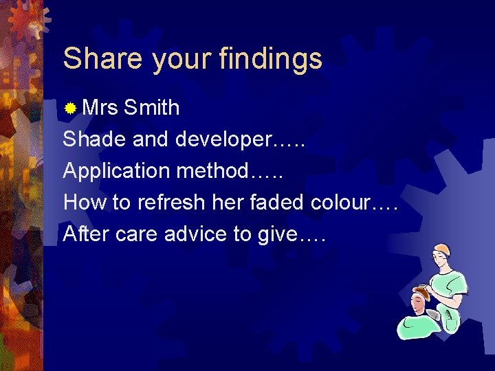 Share your findings ® Mrs Smith Shade and developer…. . Application method…. . How