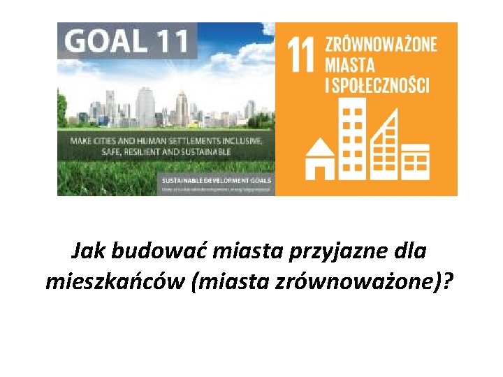 Jak budować miasta przyjazne dla mieszkańców (miasta zrównoważone)? 