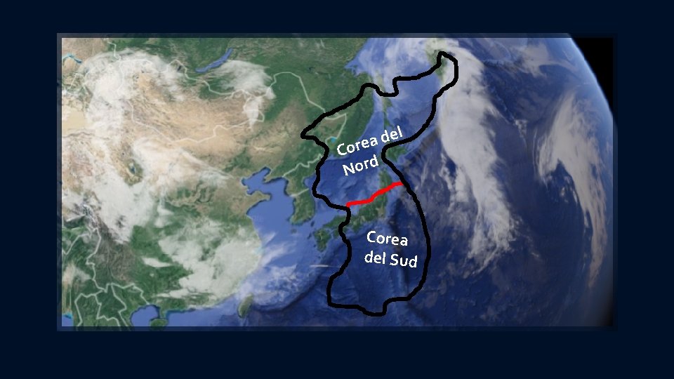 l e d a Core Nord Corea del Sud 