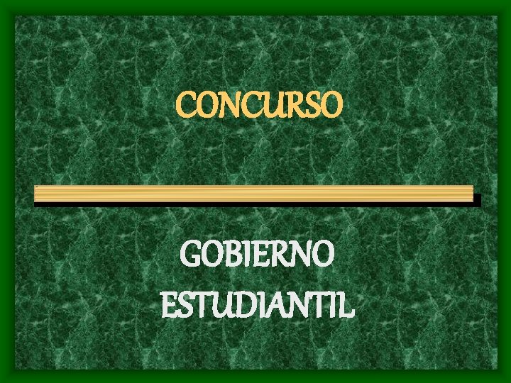 CONCURSO GOBIERNO ESTUDIANTIL 