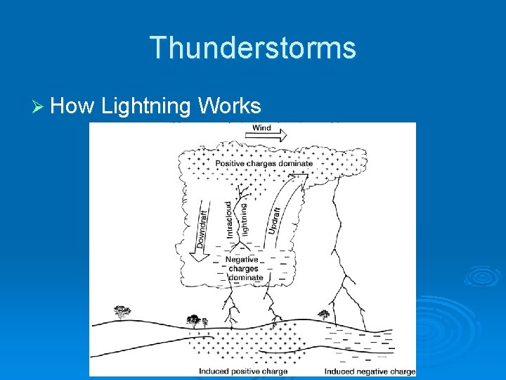 Thunderstorms Ø How Lightning Works 