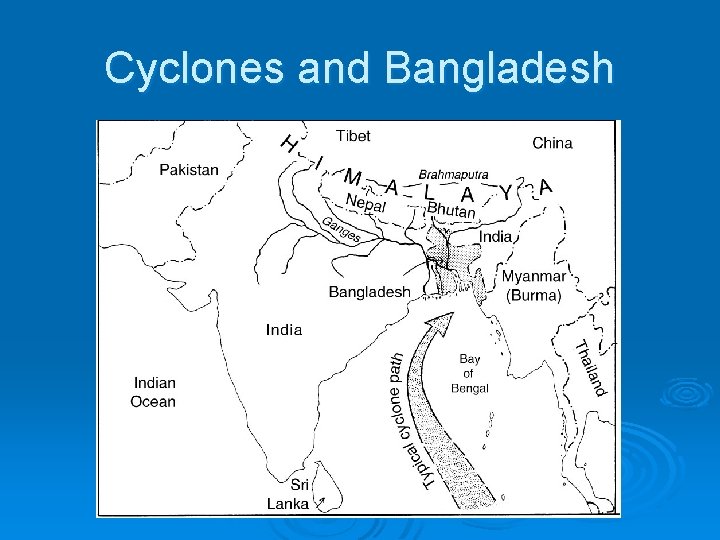 Cyclones and Bangladesh 