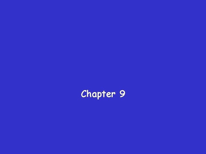 Chapter 9 