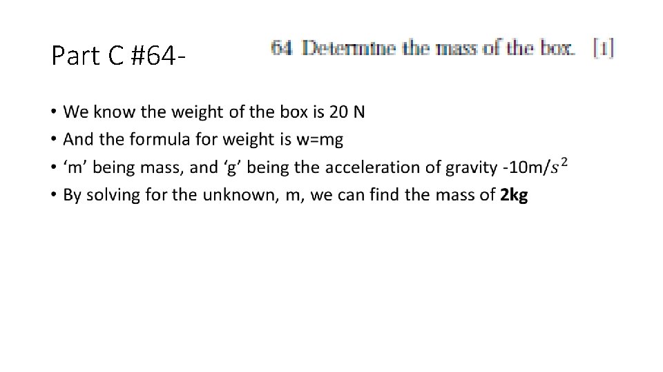 Part C #64 • 