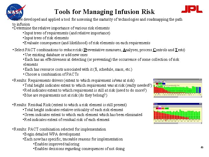 Tools for Managing Infusion Risk • Have developed and applied a tool for assessing