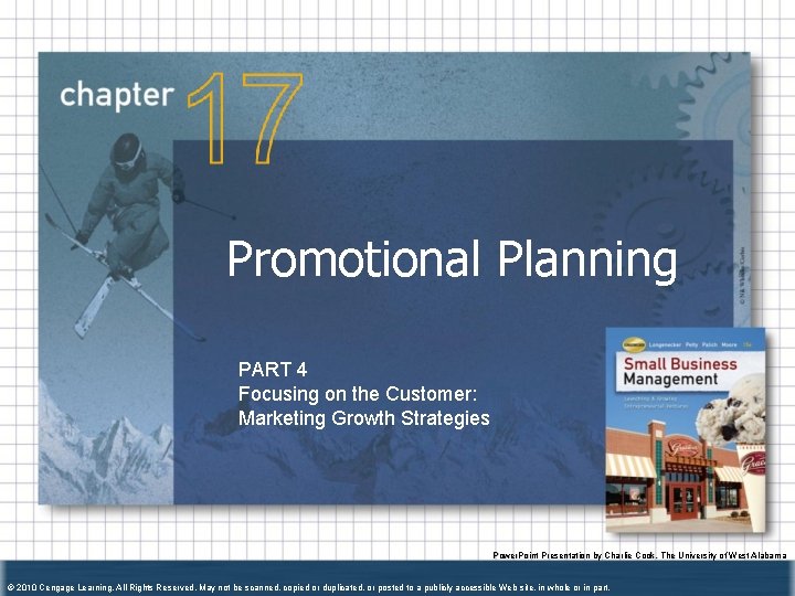 Promotional Planning PART 4 Focusing on the Customer: Marketing Growth Strategies Power. Point Presentation