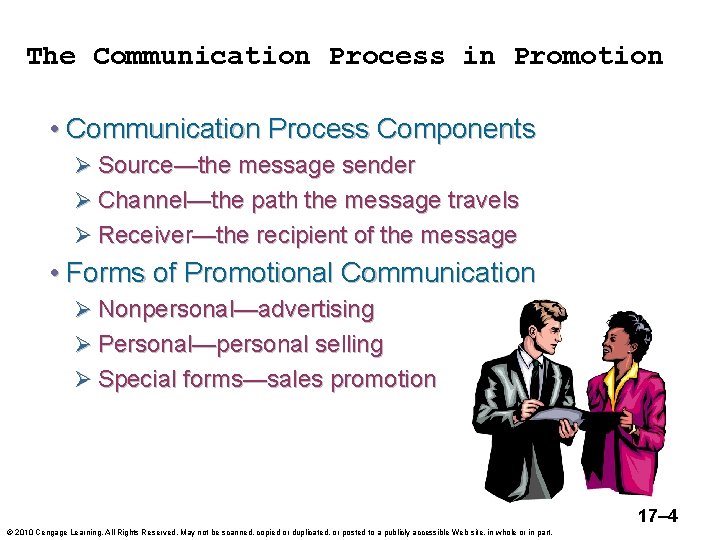 The Communication Process in Promotion • Communication Process Components Ø Source—the message sender Ø