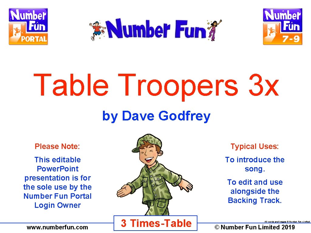 Table Troopers 3 x by Dave Godfrey Please Note: Typical Uses: This editable Power.