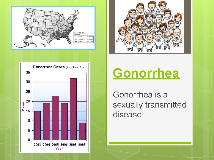 Gonorrhea is a sexually transmitted disease 