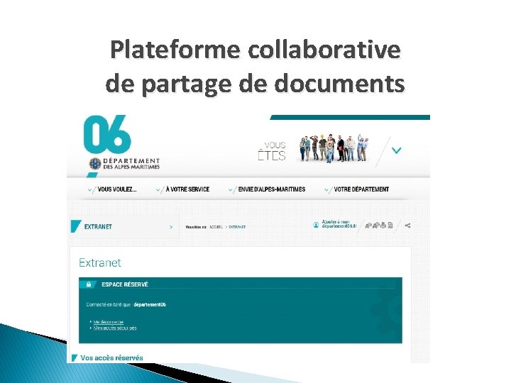 Plateforme collaborative de partage de documents 