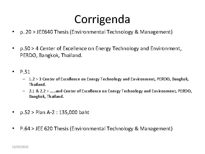 Corrigenda • p. 20 > JEE 640 Thesis (Environmental Technology & Management) • p.