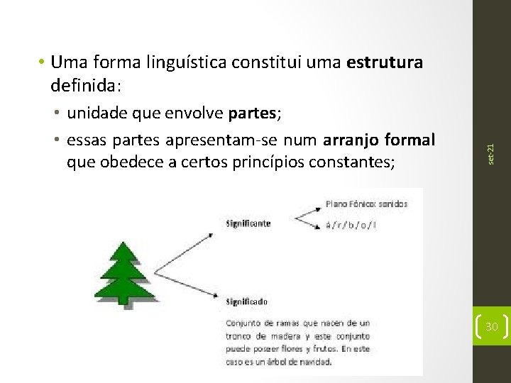  • unidade que envolve partes; • essas partes apresentam-se num arranjo formal que