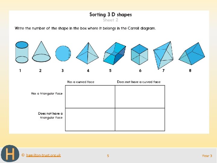 © hamilton-trust. org. uk 5 Year 3 