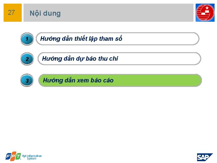 27 Nội dung 1 Hướng dẫn thiết lập tham số 2 Hướng dẫn dự