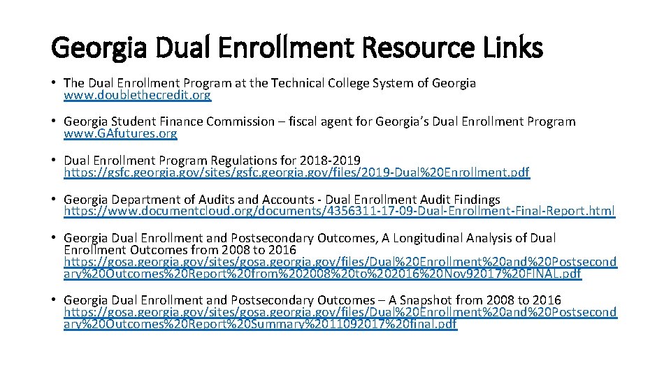 Dual Enrollment Changes Effective July 1 2015