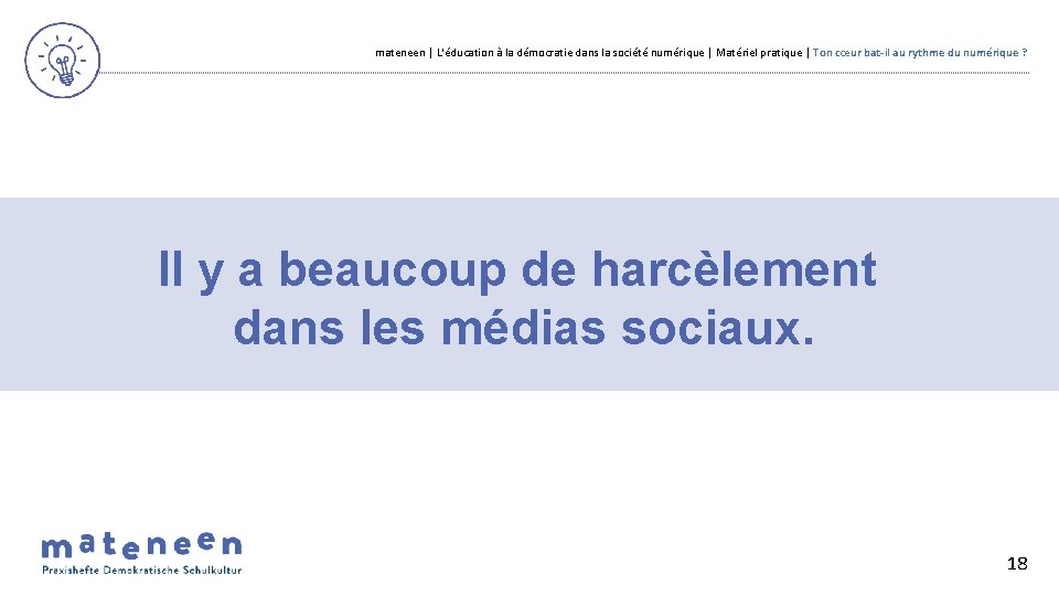 mateneen | L'éducation à la démocratie dans la société numérique | Matériel pratique |