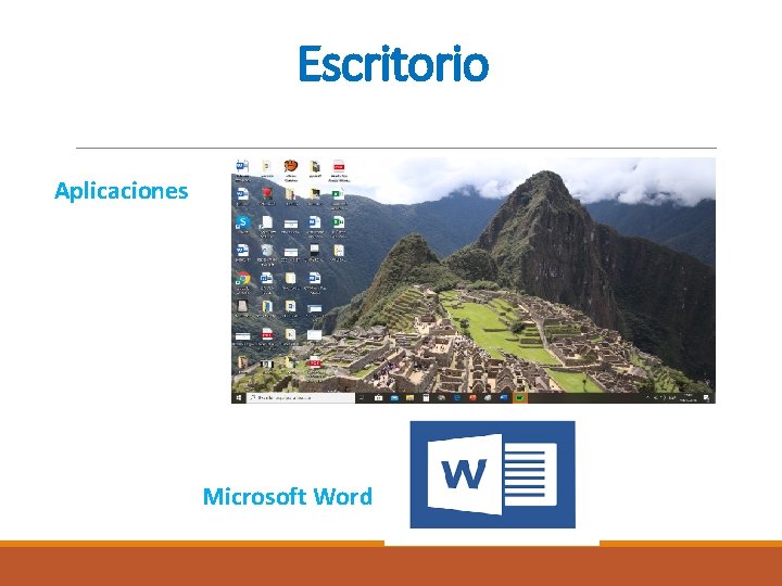 Escritorio Aplicaciones Microsoft Word 