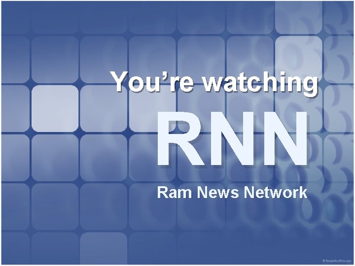 You’re watching RNN Ram News Network 
