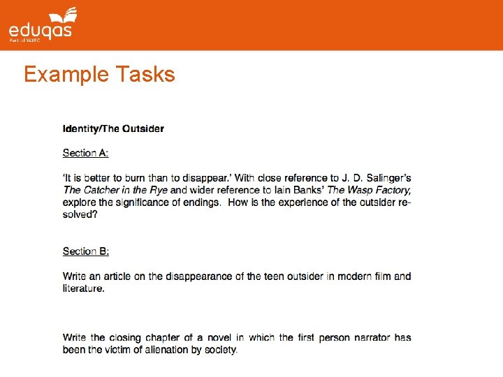 Example Tasks 