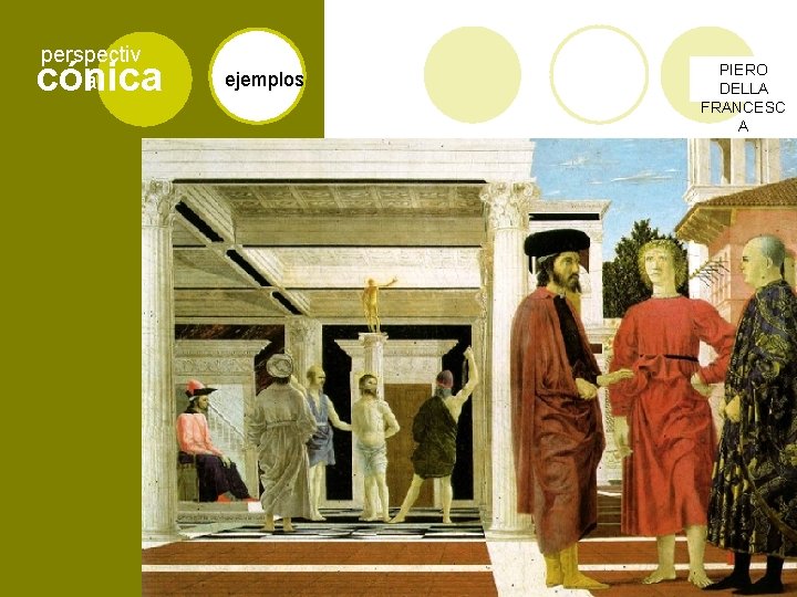 perspectiv a cónica ejemplos PIERO DELLA FRANCESC A 