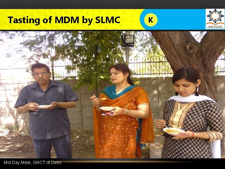 Tasting of MDM by SLMC K LOGO Testing standards have been revised upwards to