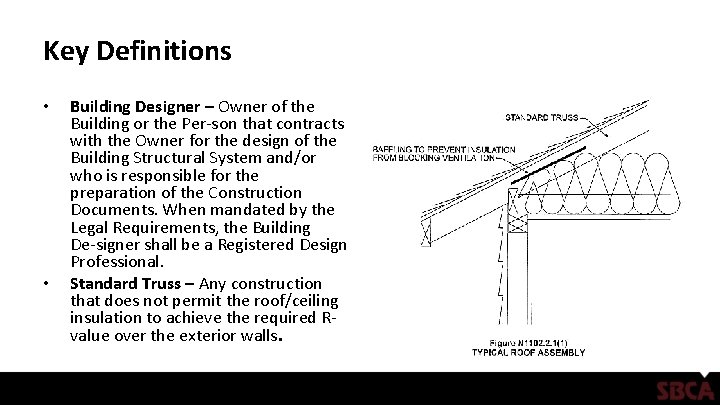 Key Definitions • • Building Designer – Owner of the Building or the Per Key Definitions • • Building Designer – Owner of the Building or the Per