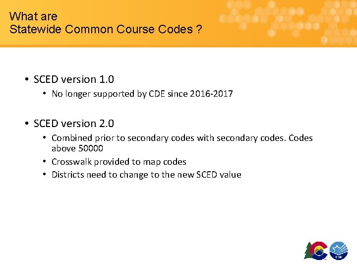 Statewide Standard Course Codes 2019 2020 School Year