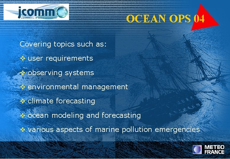 Ocean Ops A review of the perspectives presented at Ocean